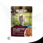 Meat Up Wet Food for Cats (Real Chicken and Chicken Liver in Gravy)