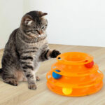 Triple Tower Track Ball Tower Tree Cat Kitten Play Toy