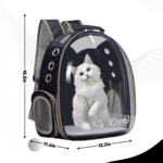 Backpack CarrierBubble Carrying Bag for Small Medium Dogs Cats, Space Capsule Pet Carrier for Hiking, Travel, Airline Approved- Black
