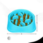 Slow Feeder Bowls Anti-Slip Puzzle Interactive Bloat Stop Bowl Anti-Choking Dog Bowl for Small and Medium Dogs